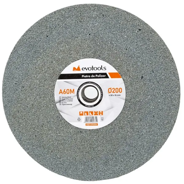 Disc Piatra de Polizor Gri 200x 20 x 16; granulatie 60