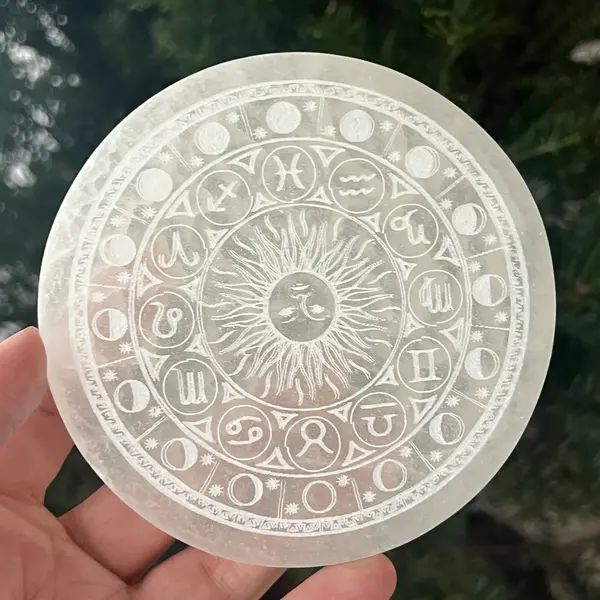 Disc selenit zodiac | Model 2