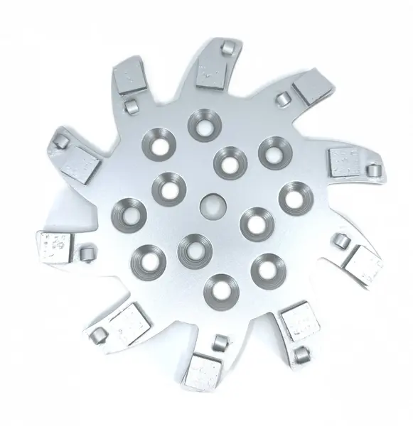 Disc stea cu segmenti diamantati pt. slefuire pardoseli - segment 10 buc DPC - 250 mm - prindere 19mm - DXDY.8501.250.75.010-R