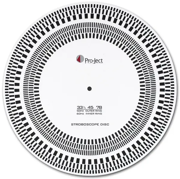 Disc stroboscopic Pro-Ject - Strobe It, negru/alb
