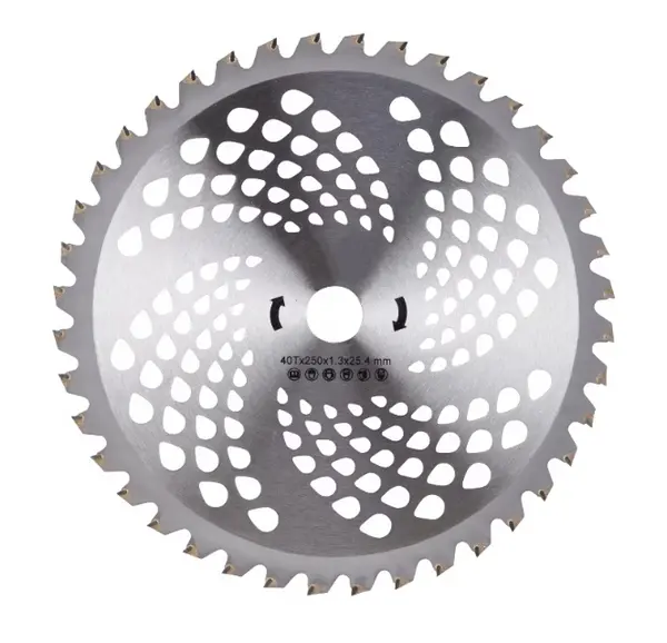 Disc vidia drept 255 mm, 40T, pentru motocoasa, prindere 25.4 mm, MTC 1373 MOTOYAMA JAPAN