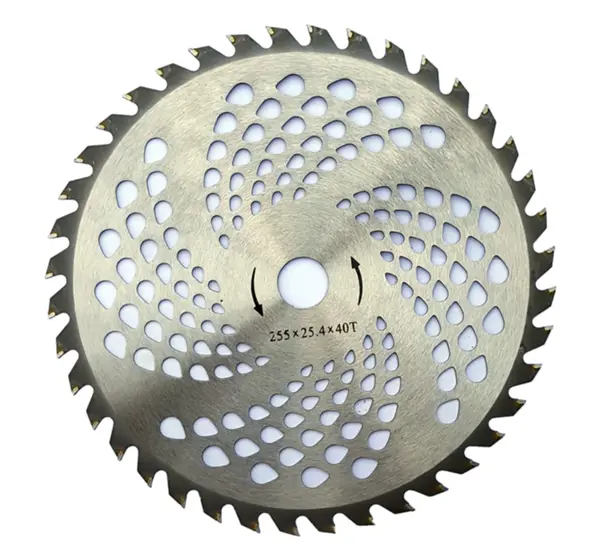Disc vidia drept 255 mm, 40T, pentru motocoasa, prindere 25.4 mm, MTC 1373 MOTOYAMA JAPAN