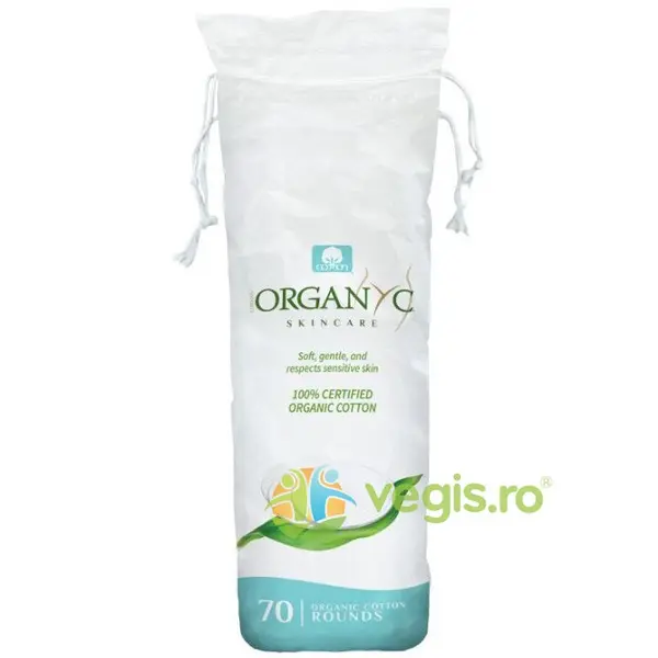 Dischete Demachiante din Bumbac Organic 70buc