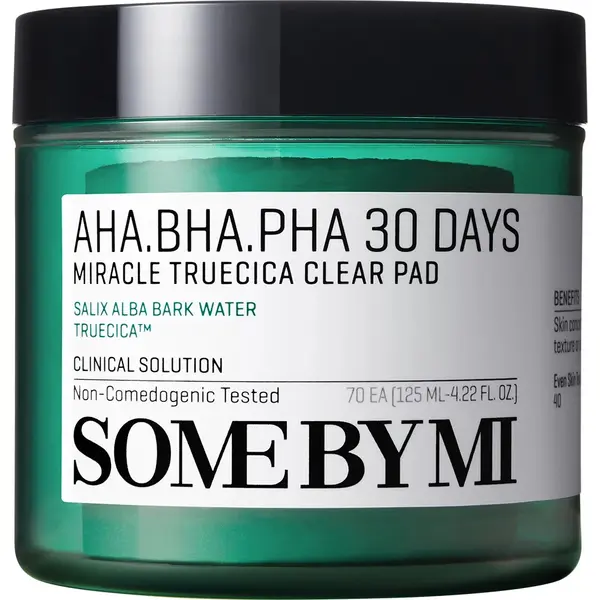 Dischete exfoliante AHA-BHA-PHA 30 Days Miracle Truecica, 70 buc, Some By Mi