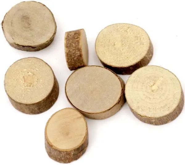 Discuri de lemn Em art - 1-1.5 x 0.5 cm, 20 g