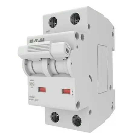 Disjunctor Bipolar xClear CLM Eaton EP-504689, 2P, 10A, curba C, 6kA, 400V, IP20
