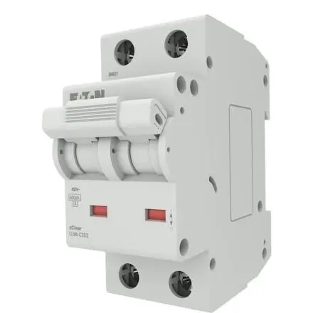Disjunctor Bipolar xClear CLM Eaton EP-504704, 2P, 25A, curba C, 6kA, 400V, IP20