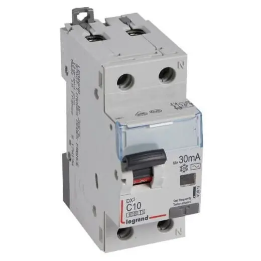 Disjunctor cu protectie diferentiala 1P+N 10A/30mA Legrand 411000