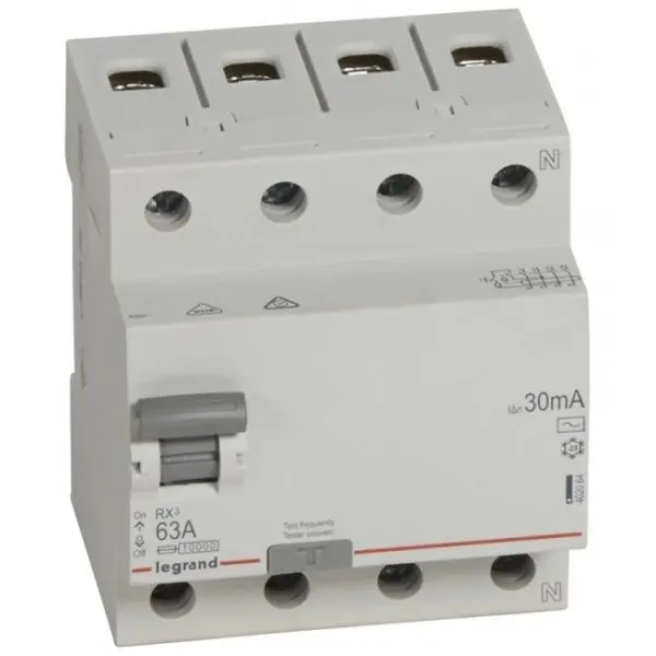 Disjunctor cu protectie diferentiala 4P 63A 30mA Legrand 402064