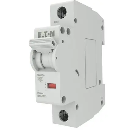 Disjunctor Monofazat xClear CLM Eaton EP-504697, 1P, 20A, curba C, 6kA, 230V, IP20