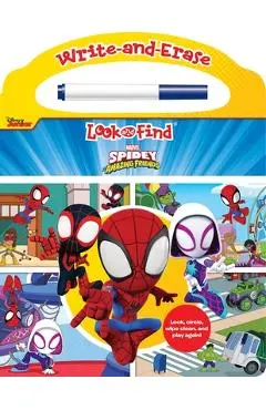 Disney Junior Marvel Spidey and His Amazing Friends: Write-And-Erase Look and Find - Pi Kids