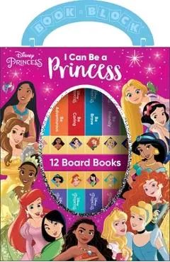 Disney Princess: I Can Be a Princess 12 Board Books - Pi Kids