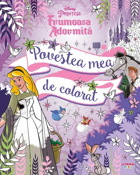 Disney Printese, Frumoasa adormita, Povestea mea de colorat