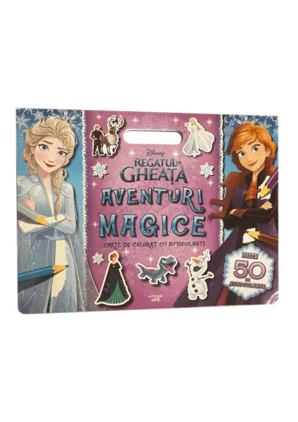 Disney. Regatul de gheata. Aventuri magice. Carte de colorat cu autocolante
