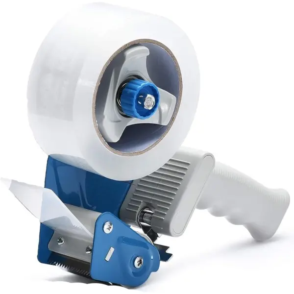Dispenser Banda Adeziva, Zamo®, Manual, Latime 48mm, pentru Role de 60m, Plastic si Metal, Culoare Albastra