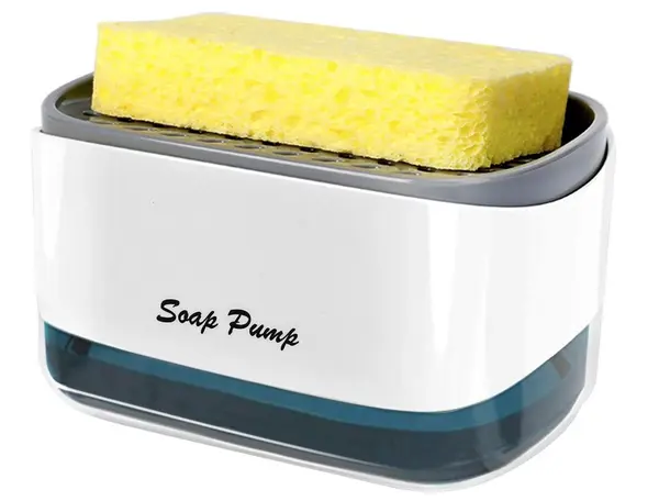 Dispenser de Sapun 2 in 1 Cu Burete 12 oz