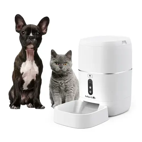 Dispenser hrana Smart Mentor SD001 6L WiFi pentru caini si pisici cu camera video