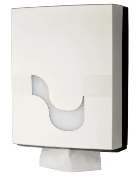 Dispenser manual pentru șervețele pliate V-Fold Megamini ABS alb/gri Celtex Dispenser manual pentru șervețele pliate V-Fold Megamini ABS alb/gri Celtex