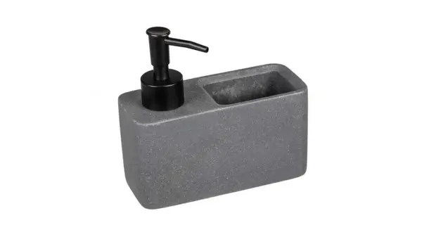 Dispenser pentru sapun lichid cu suport burete integrat Wenko Resa Grey 54669100