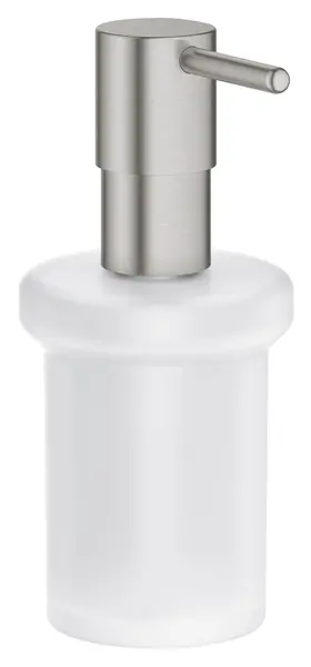 Dispenser sapun baie Grohe, Essentials Soap Dispenser, sticla, metal, super steel, crom mat