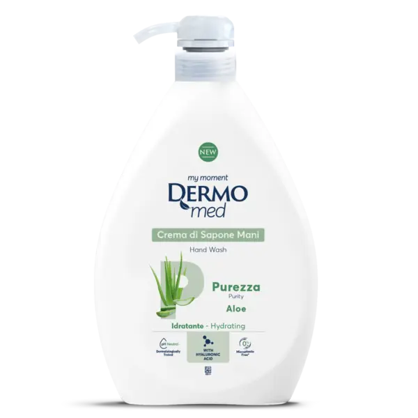 Dispenser Sapun lichid crema cu Aloe, 1000ml, Dermomed