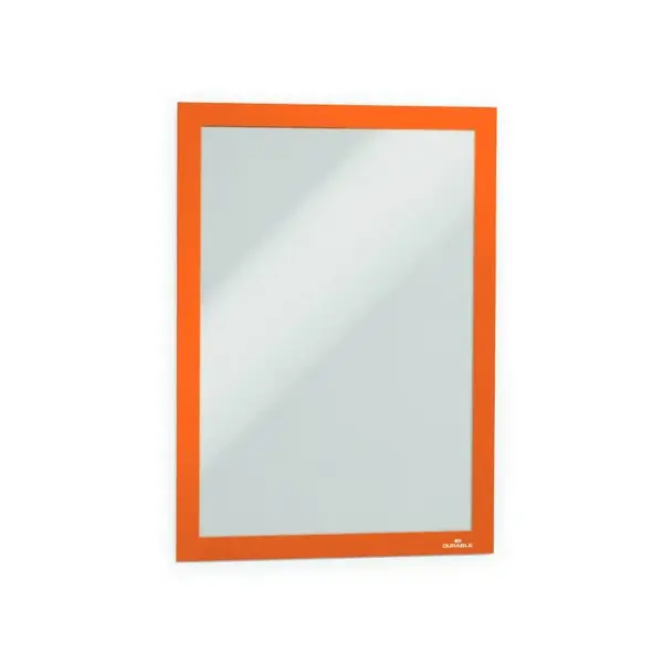 Display autoadeziv magnetic Durable Duraframe A4 2 bucati/set portocaliu Display autoadeziv magnetic Durable Duraframe A4 2 bucati/set portocaliu