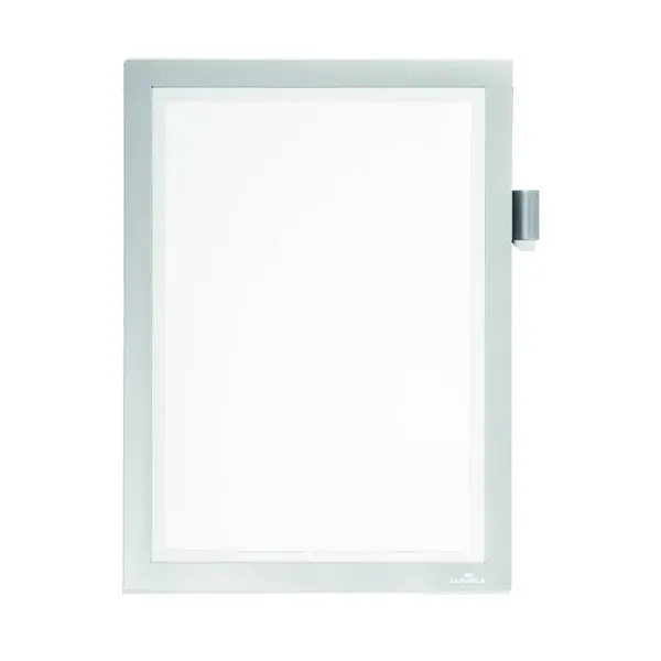Display autoadeziv magnetic Duraframe Note A4 cu suport pix argintiu Display autoadeziv magnetic Duraframe Note A4 cu suport pix argintiu