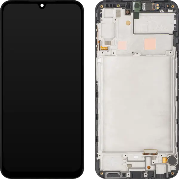 Display cu Touchscreen MP compatibil cu Samsung Galaxy A24 4G A245, cu Rama, Versiune OLED, Negru