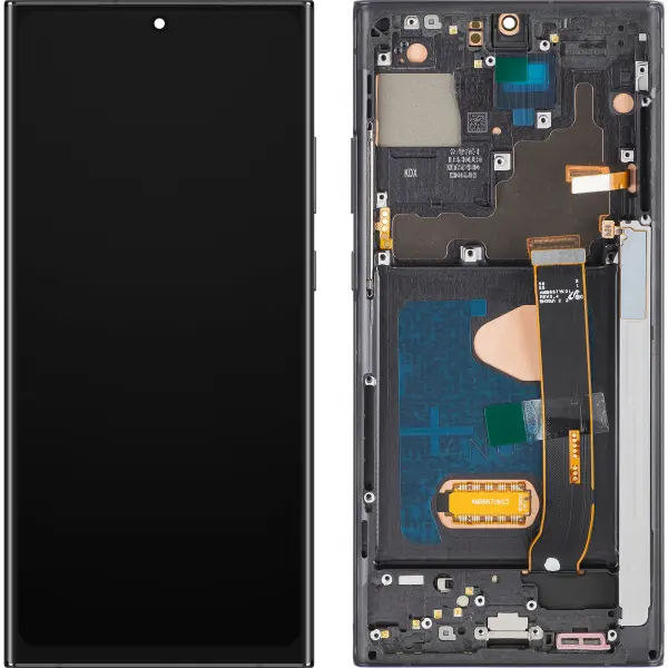 Display cu Touchscreen MP compatibil cu Samsung Galaxy Note 20 Ultra N985, cu Rama, Versiune OLED, Negru