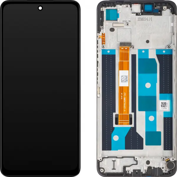 Display cu Touchscreen Realme C65, cu Rama, Negru, Service Pack 621029000189