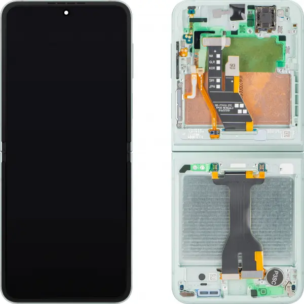 Display cu Touchscreen Samsung Galaxy Z Flip6 F741, cu Rama, Sub Inner, Verde (Mint), Service Pack GH82-35014D