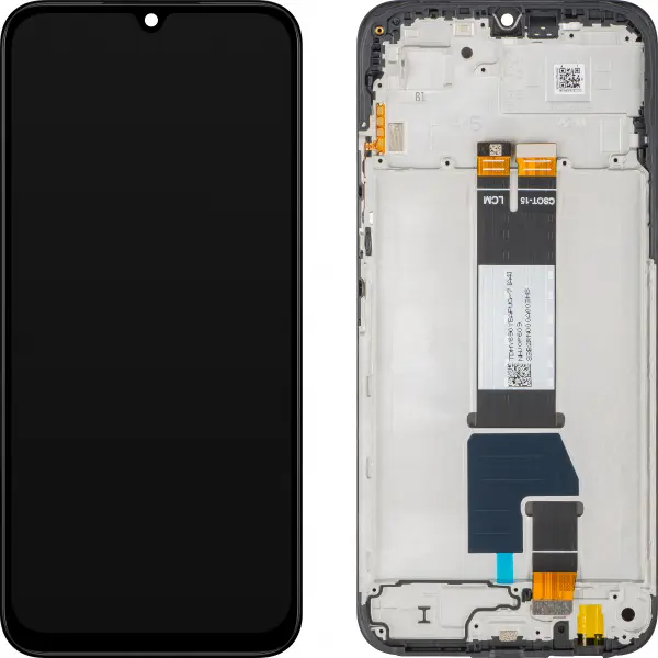 Display cu Touchscreen Xiaomi Poco C85 4G / Redmi 15C 5G / 15C 4G, cu Rama, Versiune Globala, Negru, Service Pack 5600020P15A00