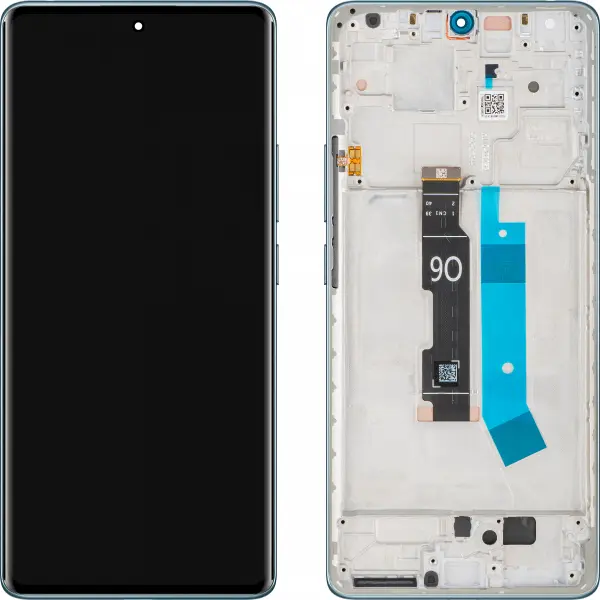 Display cu Touchscreen Xiaomi Redmi Note 14 Pro 4G, cu Rama, Albastru (Ocean Blue), Service Pack 560001000O600