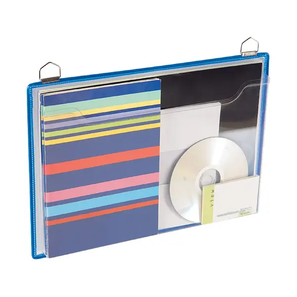 Display Tarifold A4 orizontal cu buzunar PVC 5 bucati/set albastre Display Tarifold A4 orizontal cu buzunar PVC 5 bucati/set albastre