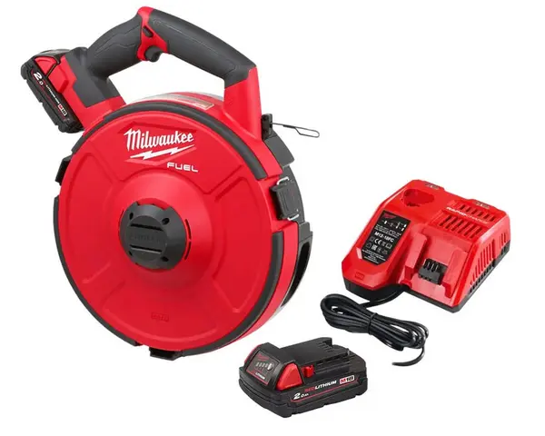 Dispozitiv electric tragator cabluri cu tambur interschimbabil Milwaukee, model M18 FPFT-202, tambur 30m, 18V, 4933471954