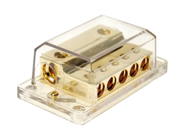 Distribuitor Curent ACV 30.3601-03, 2 Intrari 5 Iesiri Auriu
