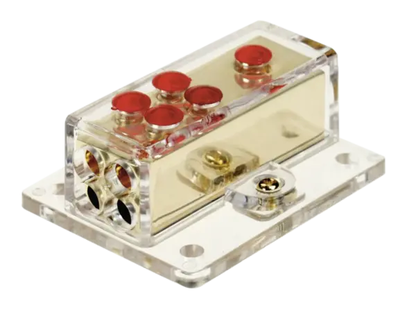 Distribuitor Curent ACV 30.3601-04, 1 Intrare 4 Iesiri Auriu