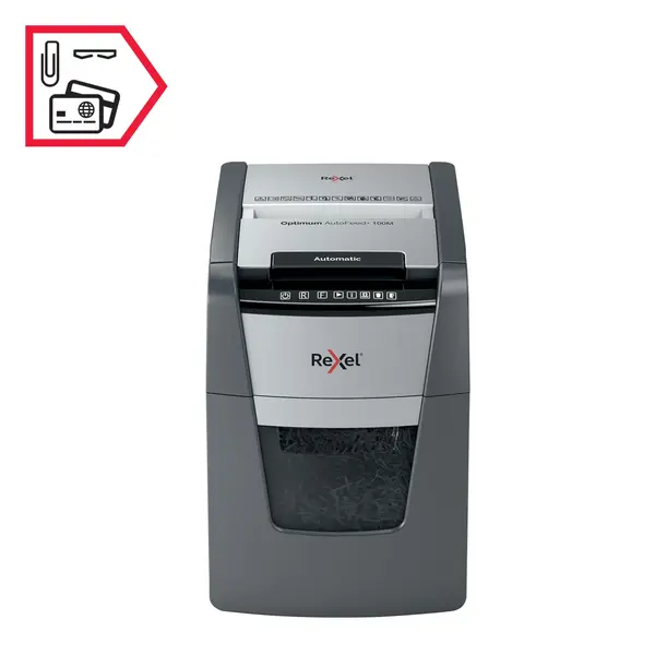 Distrugator documente automat micro cut 100 coli Rexel Optimum Autofeed+ 100m Distrugator documente automat micro cut 100 coli Rexel Optimum Autofeed+ 100m