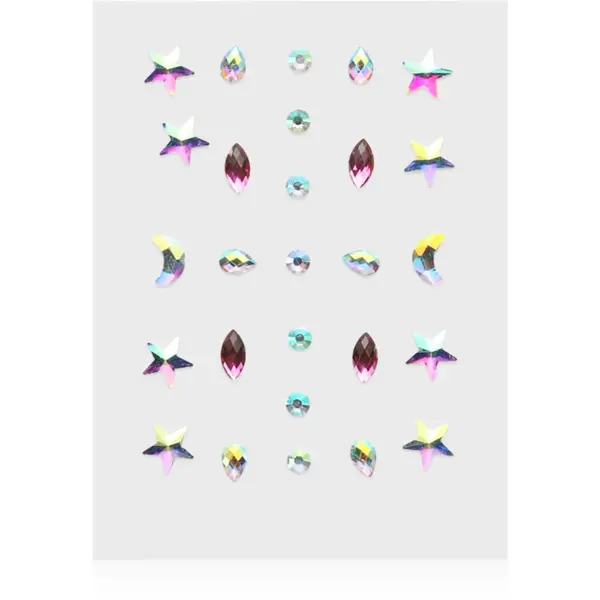 Diva & Nice Cosmetics Face Stones sticker-e faciale Pink Tears 35 buc