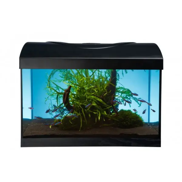 DIVERSA Acvariu 40 negru 4w led, 40x25x25cm, 25L