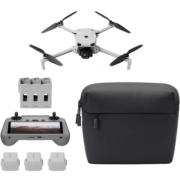 DJI Drona DJI Lito X1, rezolutie foto 48MB, video 4K, Fly More Combo Plus (DJI RC 2), Gri/Negru