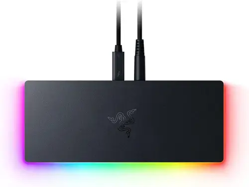 Docking Port Razer Thunderbolt 5 Dock Chroma, 140 W, 8k 60Hz, 4x Thunderbolt 5, SD Card, Gigabit, Jack 3.5mm (Negru)