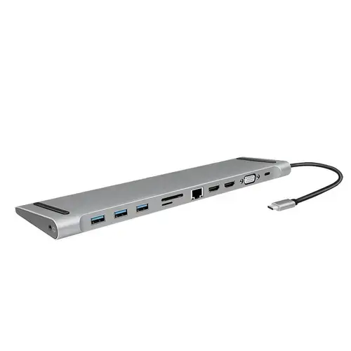 Docking Station Logilink UA0373, conectare PC USB 3.1, PD 3.0 pana la 100W (Argintiu)