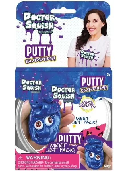 Doctor Squish Jet Pack Dark Blue Putty Buddies 50g