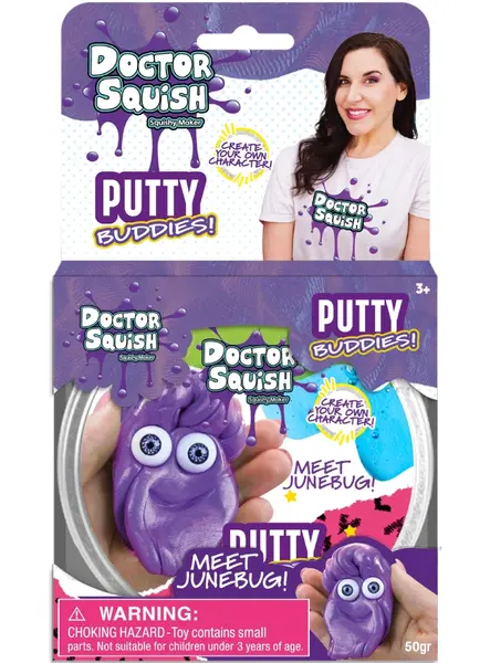 Doctor Squish Junebug Purple Putty Buddies 50g (107465)