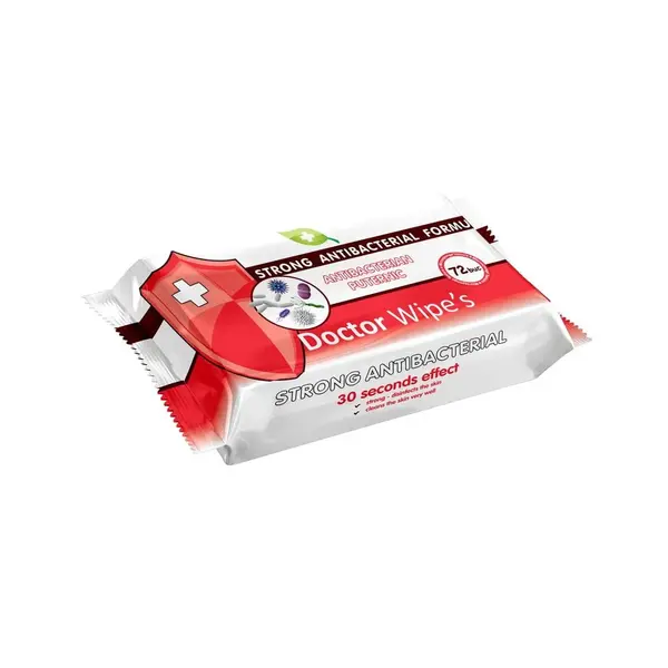 Doctor Wipe s Servetele umede antibacteriene, 72 buc