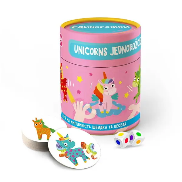 Dodo Joc de atentie Dodo, Unicorni magici, 27 de jetoane cu unicorni, 3 ani+