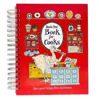 Dodo Pad Book For Cooks Recipe Journal. Save your Recipes from Extinction! 128 page DIY kitchen companion: 10 moveable pouch dividers: Sustainably UK made from recycled coffee cups: 100% Plastic Free/Lord Dodo