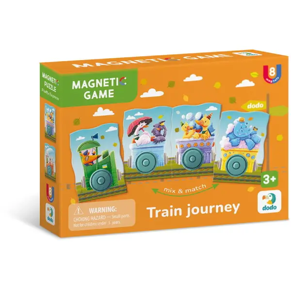Dodo Set magnetic - Calatorie cu trenul