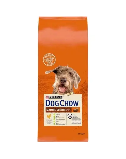 DOG CHOW Mature Senior hrana caini adulti si seniori, pui 14kg